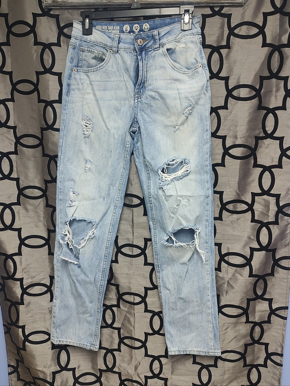 Rewash Size 1/25 High Rise Dad Jean Vintage Reunion Distressed